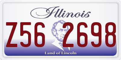 IL license plate Z562698