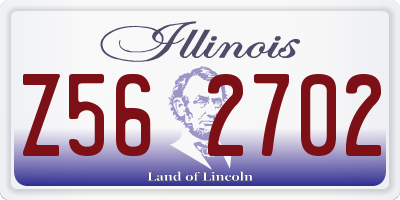 IL license plate Z562702
