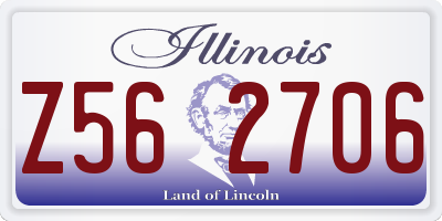 IL license plate Z562706
