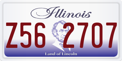 IL license plate Z562707