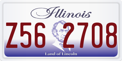 IL license plate Z562708