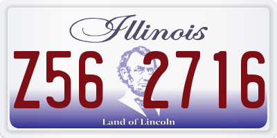 IL license plate Z562716