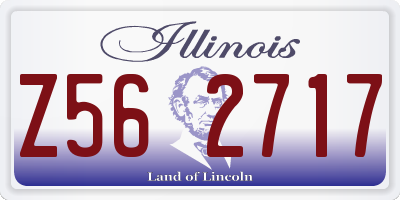 IL license plate Z562717
