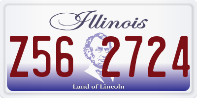 IL license plate Z562724
