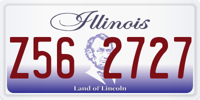 IL license plate Z562727