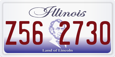 IL license plate Z562730