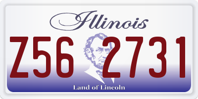 IL license plate Z562731