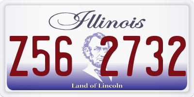 IL license plate Z562732