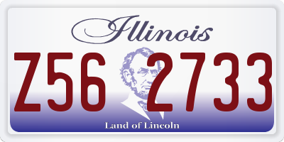 IL license plate Z562733