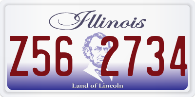IL license plate Z562734