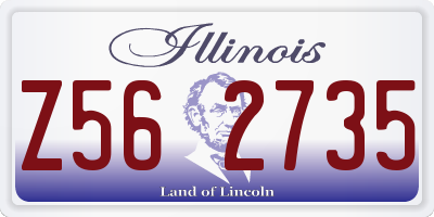 IL license plate Z562735