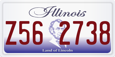 IL license plate Z562738