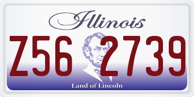 IL license plate Z562739