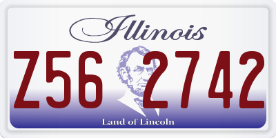 IL license plate Z562742