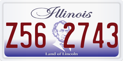 IL license plate Z562743