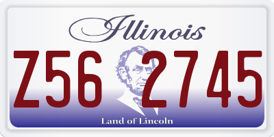 IL license plate Z562745