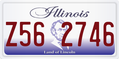 IL license plate Z562746