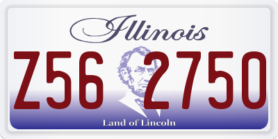 IL license plate Z562750