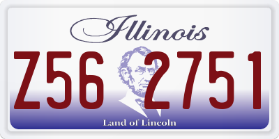 IL license plate Z562751