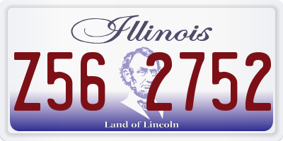 IL license plate Z562752