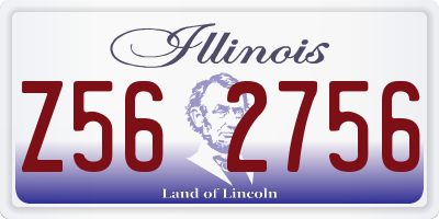 IL license plate Z562756