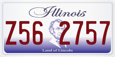 IL license plate Z562757