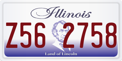 IL license plate Z562758