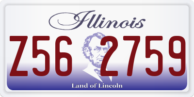 IL license plate Z562759