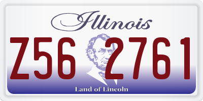 IL license plate Z562761