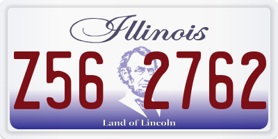 IL license plate Z562762