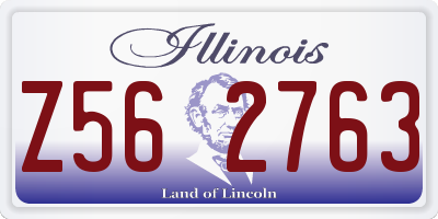 IL license plate Z562763