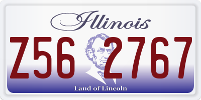 IL license plate Z562767