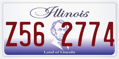 IL license plate Z562774