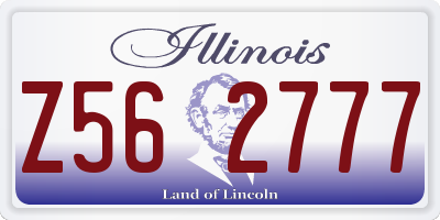 IL license plate Z562777