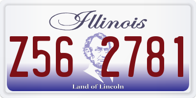 IL license plate Z562781