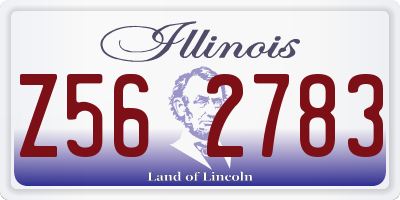IL license plate Z562783