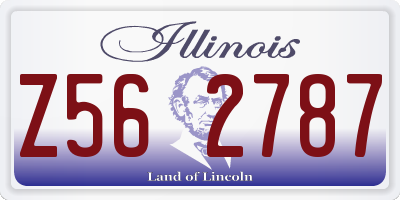 IL license plate Z562787