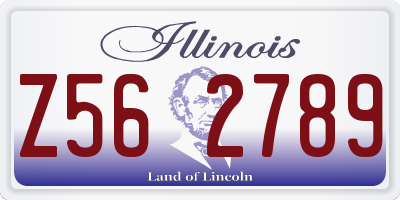 IL license plate Z562789