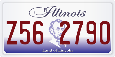 IL license plate Z562790