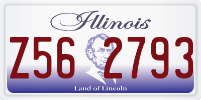 IL license plate Z562793