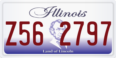 IL license plate Z562797