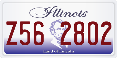 IL license plate Z562802