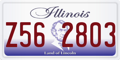 IL license plate Z562803