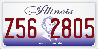 IL license plate Z562805