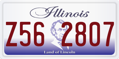 IL license plate Z562807