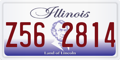 IL license plate Z562814