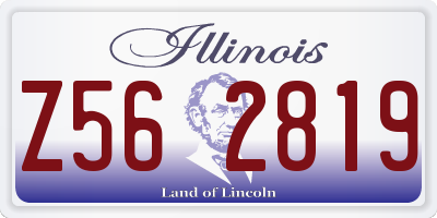 IL license plate Z562819