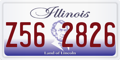 IL license plate Z562826