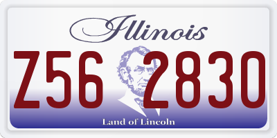 IL license plate Z562830