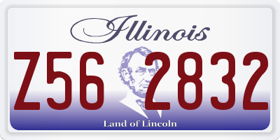 IL license plate Z562832